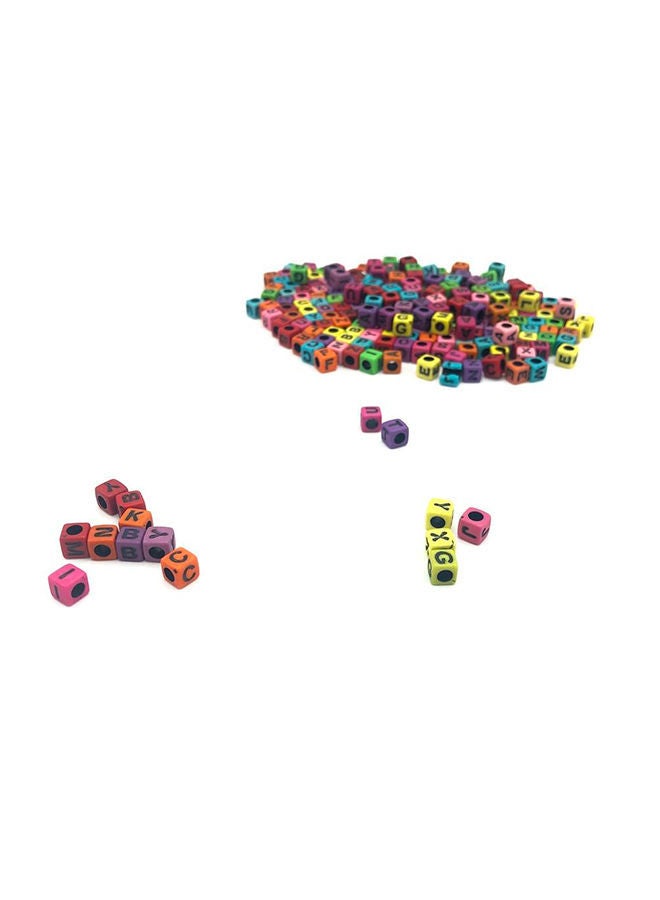 نيبمينينت مجموعة خرز على شكل مكعب الحروف الأبجدية يمكنك صنعها بنفسك مكونة من 1000 قطعة 0.6x0.6سم - Image 2