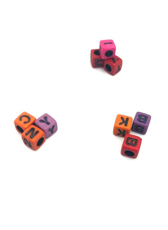 نيبمينينت مجموعة خرز على شكل مكعب الحروف الأبجدية يمكنك صنعها بنفسك مكونة من 1000 قطعة 0.6x0.6سم - Image 3