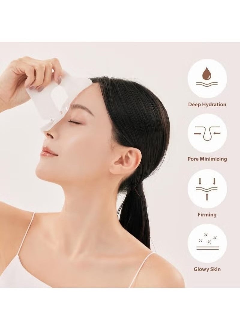 اترجسز قناع عميق حقيقي حزمة الكولاجين الحيوي من 4 كل 34g ، ورقة ترطيب الوجه ، المسام تقليل الكولاجين ، التثبيت والترطيب الكوري بين عشية وضحاها.  - Image 2