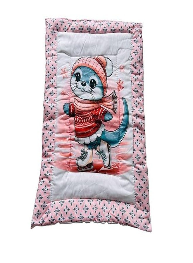 shoasite New Born Baby Godadi Pack of 5 Combo Set Soft Cotton Baby godi| Godari | Baby Bed | Crib Sheet | Cartoon Mat Godadi | Bedding Set | Multicolor(Set of 5) - Image 4