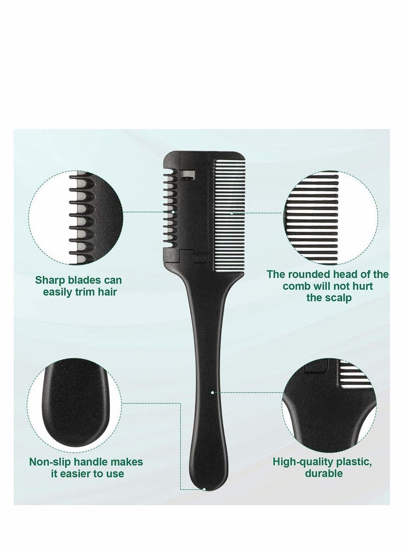 Excefore - Hair Cutter Comb Professional Thinning Thinner Shaper Scissors Edge Razor Blade Double Sided for Cutting and Styling Hair cutting comb, razor comb, double sided hair razor comb - Image 1