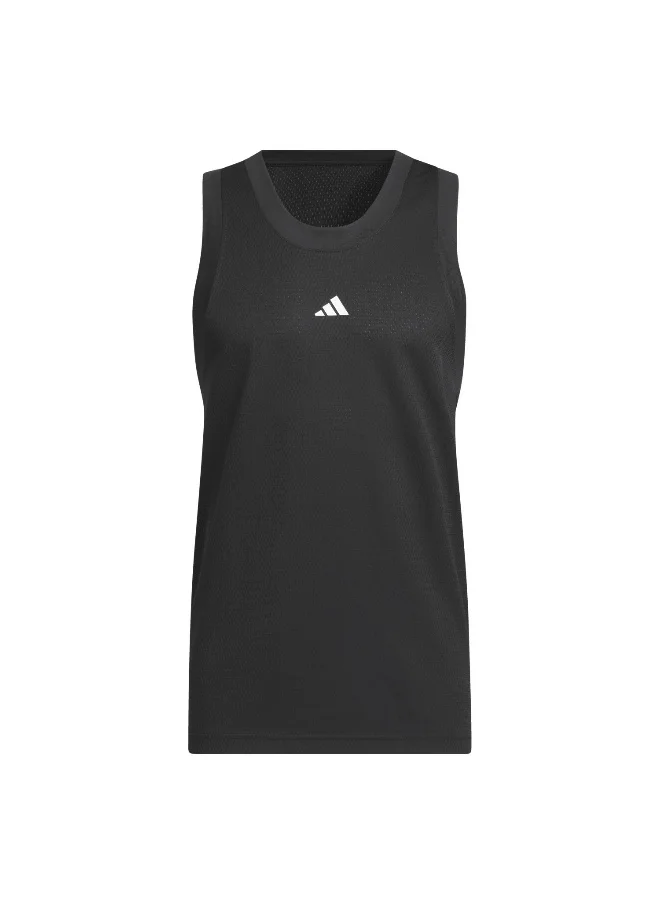 اديداس Legends Tank Black Basketball Tops 2Xs