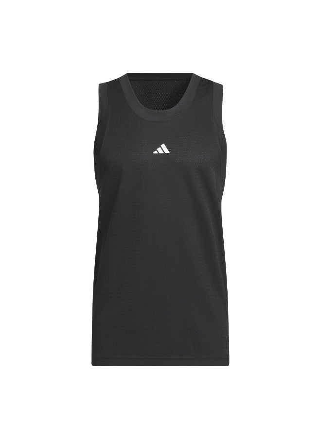 adidas Originals Legends Tank Black Basketball Tops 2Xs  - Image 2