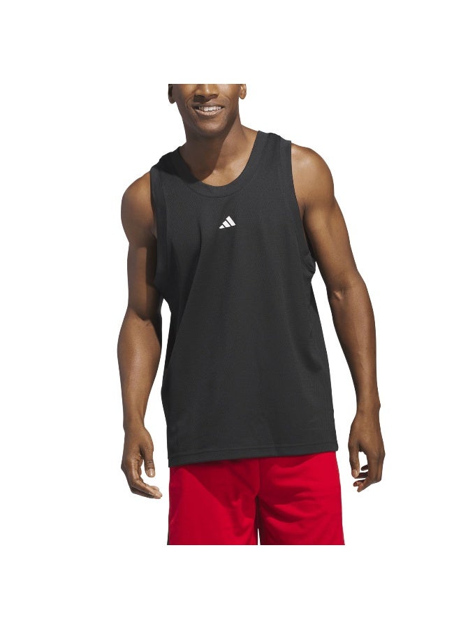Adidas Legends Tank Black Basketball Tops 2Xs - Image 4
