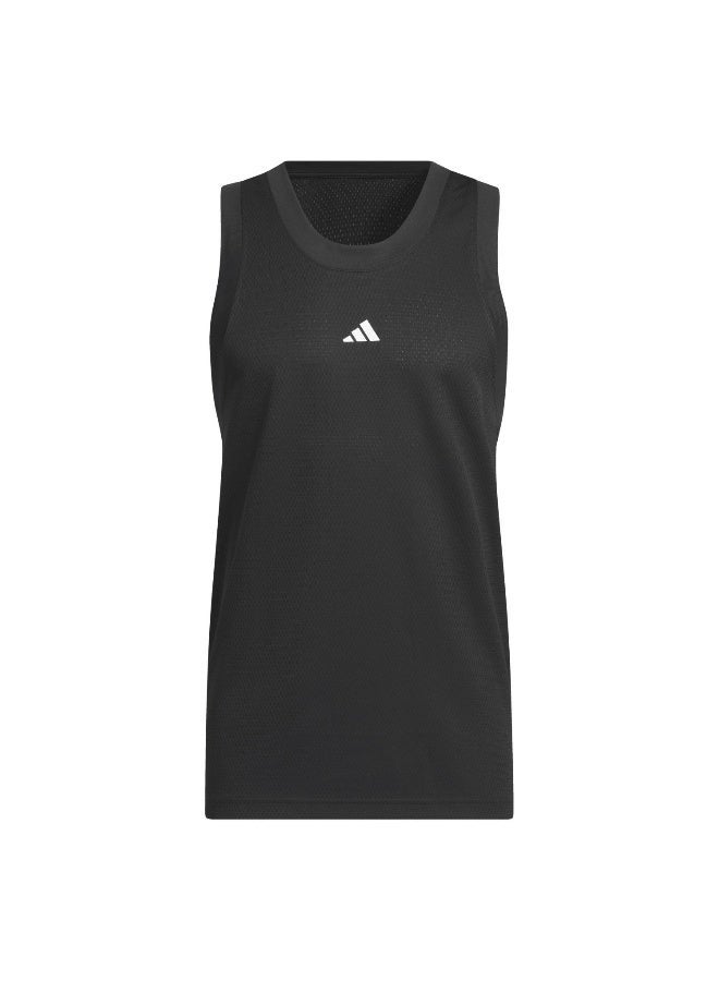 Adidas Legends Tank Black Basketball Tops 2Xs - Image 3