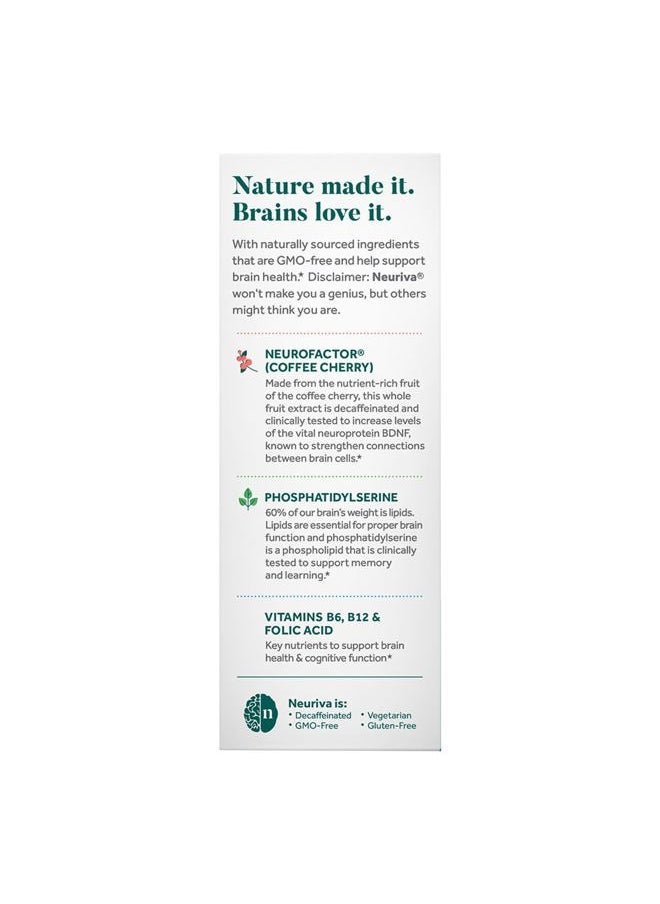 Neuriva Neuriva Original Brain Performance (90 Count), Brain Support Supplement, 90 Count