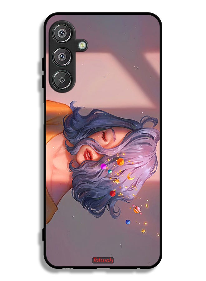Tolwak Samsung Galaxy F15 5G Protective Case Cover Girl And Space Art - Image 1