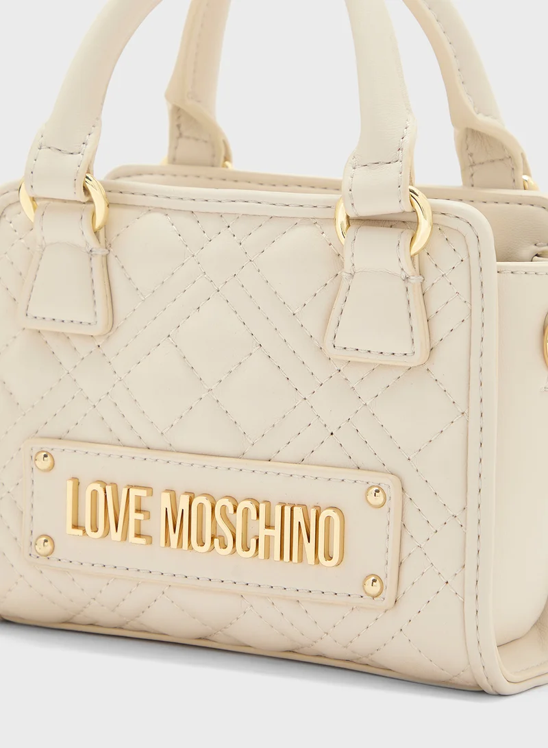 Love Moschino IVORY QUILTED PU IVORY QUILTED PU