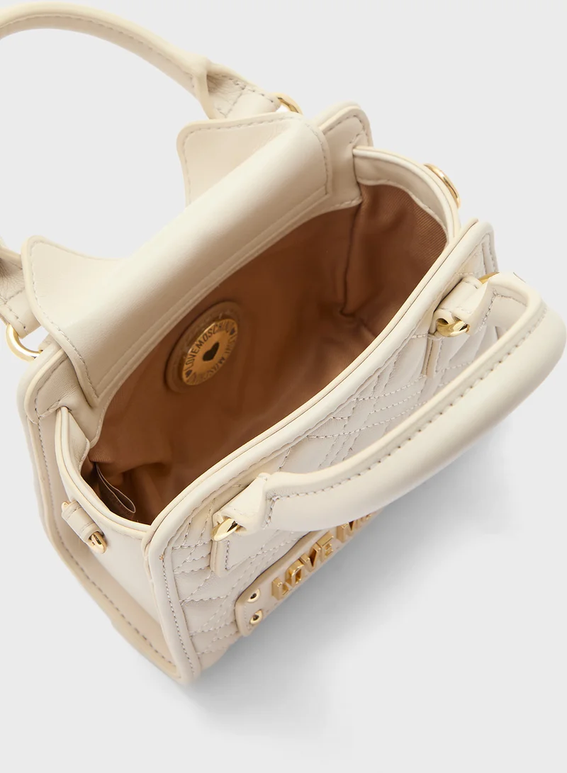 Love Moschino IVORY QUILTED PU IVORY QUILTED PU