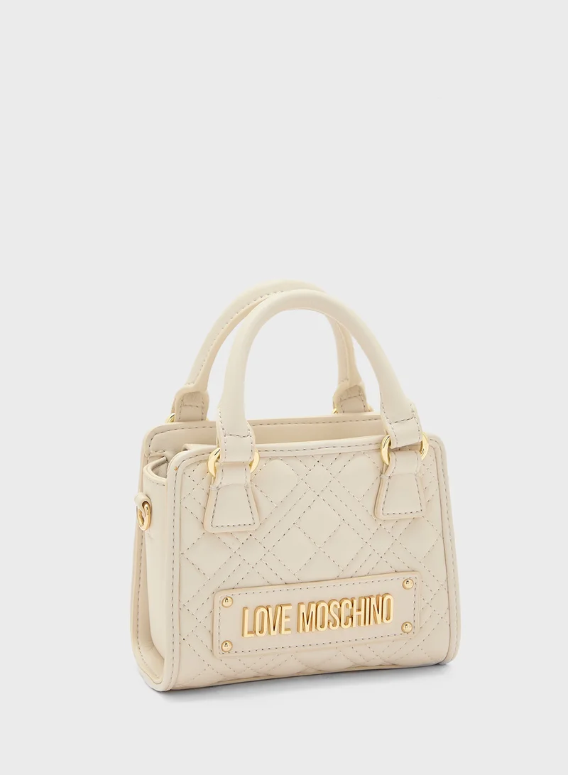 Love Moschino IVORY QUILTED PU IVORY QUILTED PU