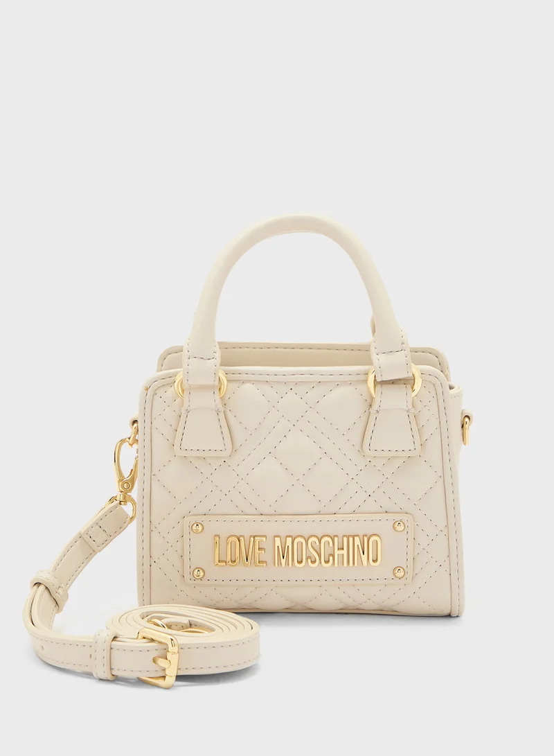 Love Moschino IVORY QUILTED PU IVORY QUILTED PU