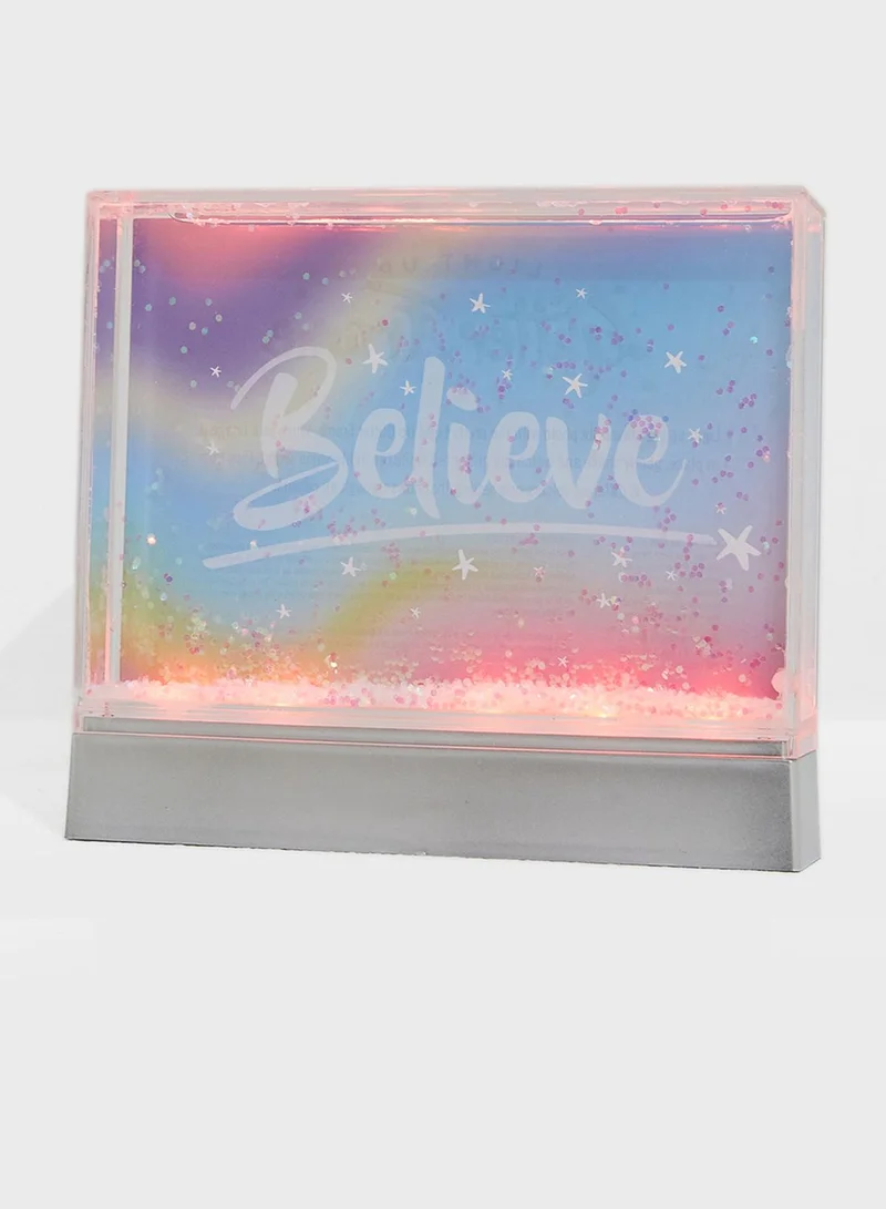 Fizz Light up Glitter Frame 14x16cm
