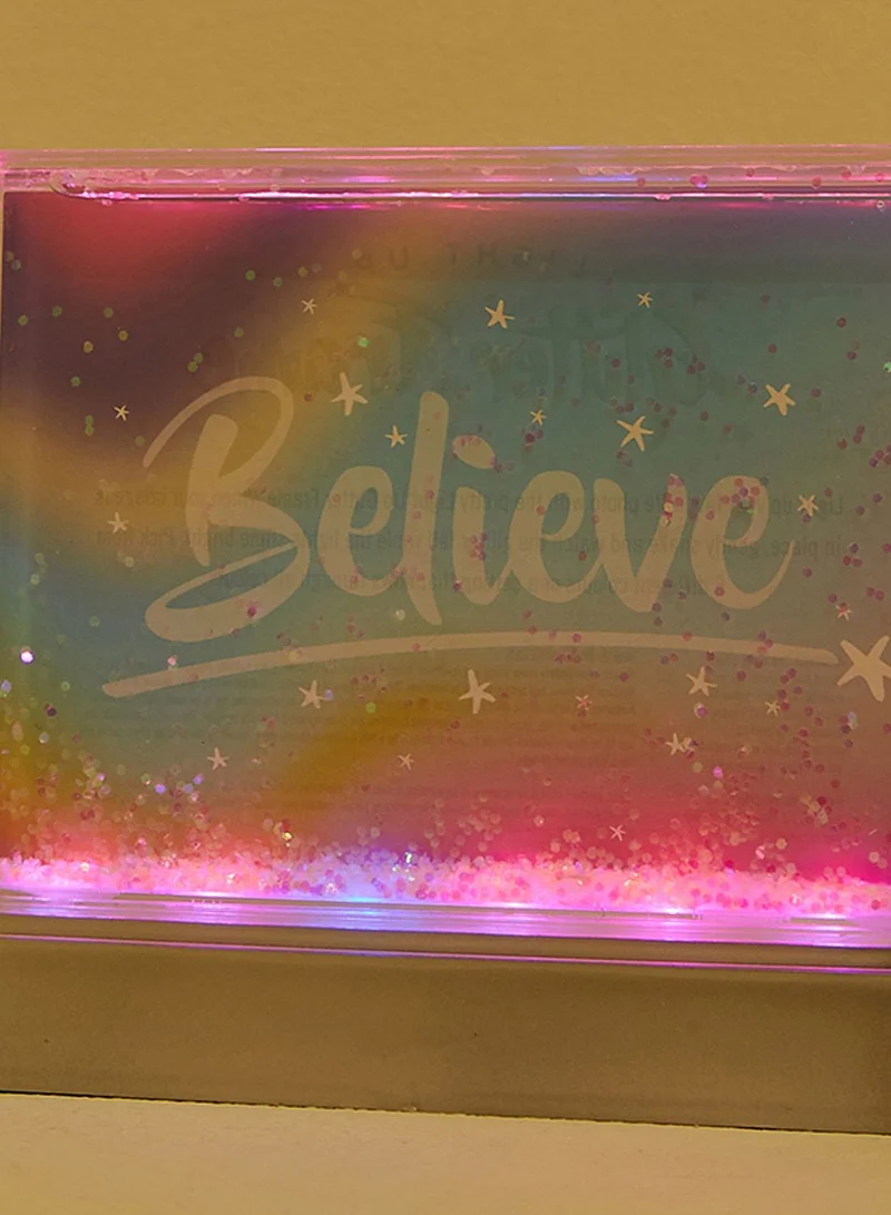 Fizz Light up Glitter Frame 14x16cm