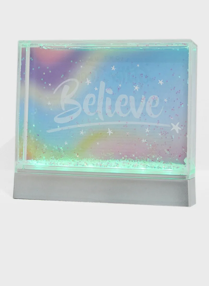 Fizz Light up Glitter Frame 14x16cm