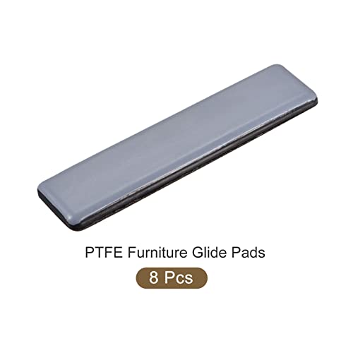 METALLIXITY PTFE Furniture Slider Gliders (100x25mm) 8Pcs, Rectangle Self-Adhesive Floor Protector Pads - for Furniture Carpets - Image 5