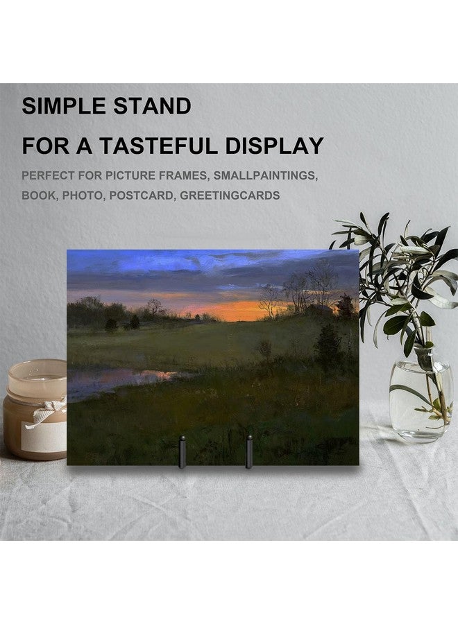 Hoewina Plate Stands for Display, 5 Pack 6 Inch Plate Holder Display Stands, Metal Frame holder stand for Book, Picture, Decorative Plate, Photo and Platter, Tabletop Art - Image 4