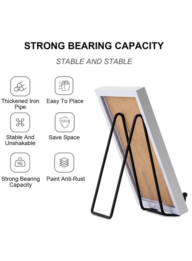 Hoewina Plate Stands for Display, 5 Pack 6 Inch Plate Holder Display Stands, Metal Frame holder stand for Book, Picture, Decorative Plate, Photo and Platter, Tabletop Art - Image 2