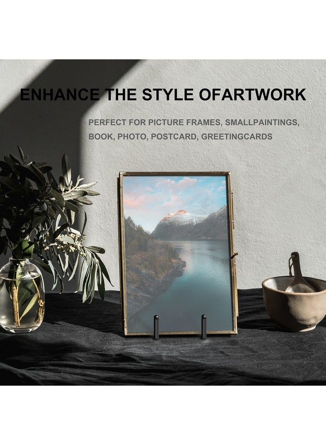 Hoewina Plate Stands for Display, 5 Pack 6 Inch Plate Holder Display Stands, Metal Frame holder stand for Book, Picture, Decorative Plate, Photo and Platter, Tabletop Art - Image 3