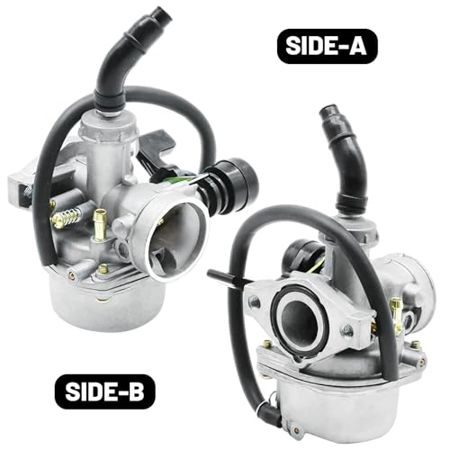 DUZFOREI PZ19 Carburetor Carb Air Filter Kit with Throttle Handle Grips Cable, Fit for 50cc 70cc 90cc 110cc 125cc ATV Four Wheeler Go Kart, Replacement for Tao Tao Replacement for Apollo - Image 2