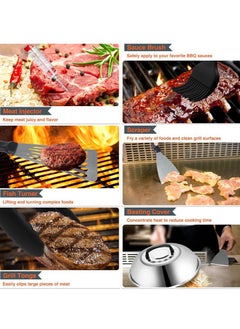General Stainless steel barbecue tool set outdoor BBQ cooking spatula combination grill  - Image 4