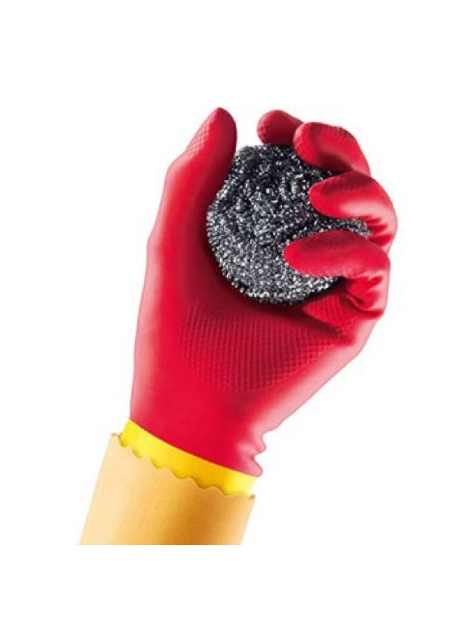 LATEX Protector Gloves Red Large VG09 - Image 1