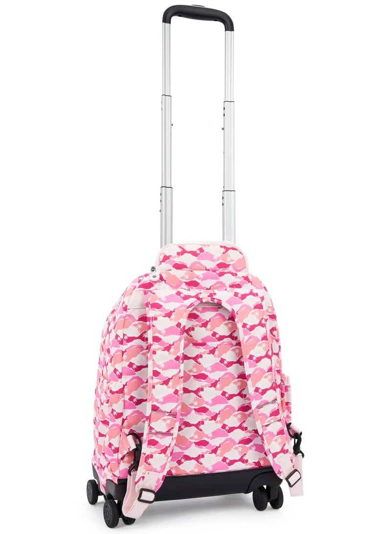 كيبلينغ حقيبة ظهر بعجلات زيا وردي كبيرة مع جيب للابتوب - Image 3