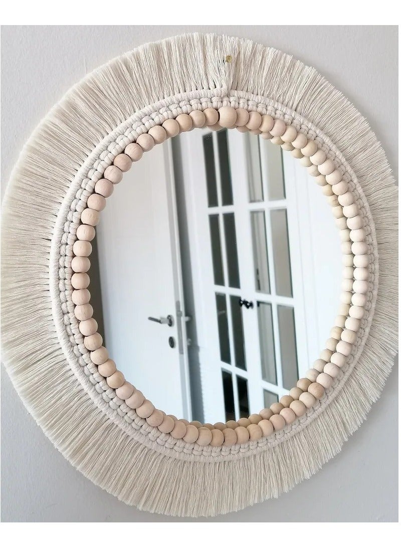 ديكور حائط مرايا مكرمية مقاس 45*45 من شركه Details  - Image 3