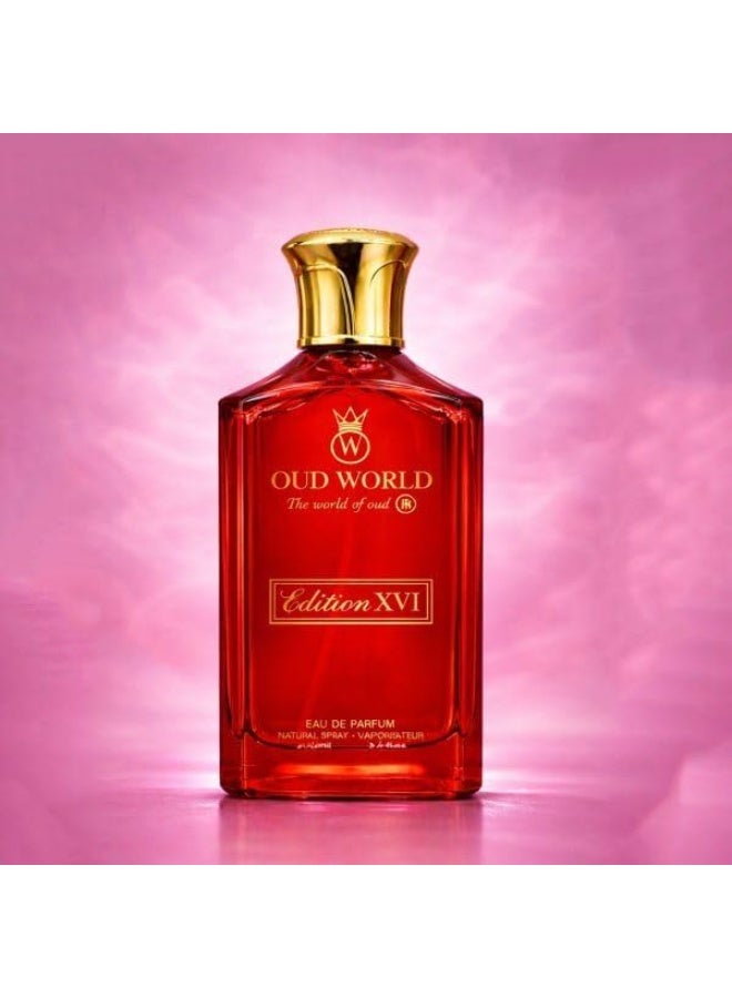 Oud World عطور عود وورلد إصدارات 16 أحمر ناري للجنسين | رائحة غنية فواكه حارة مع الكشمش الأسود، الزعفران، الورد والعنبر | عطر يدوم طويلاً 100 مل - Image 2