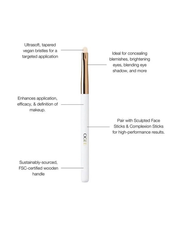 OGEE Precision Brush - Professional Quality, Ultra-Soft Tapered Vegan Bristles For Flawless Makeup Application - Image 2