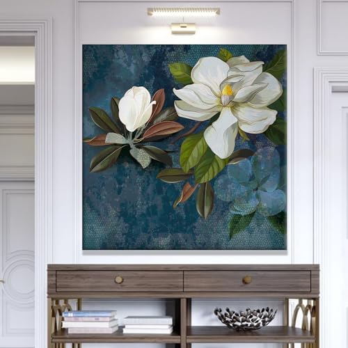 PAPER PLANE DESIGN Enchanting Floral Wall Art: A Symphony of Nature's Elegance Large Size Canvas Framed Paintings For Living Room Office,Home Decor. (24 Inch x 24 inch, B) - Image 5