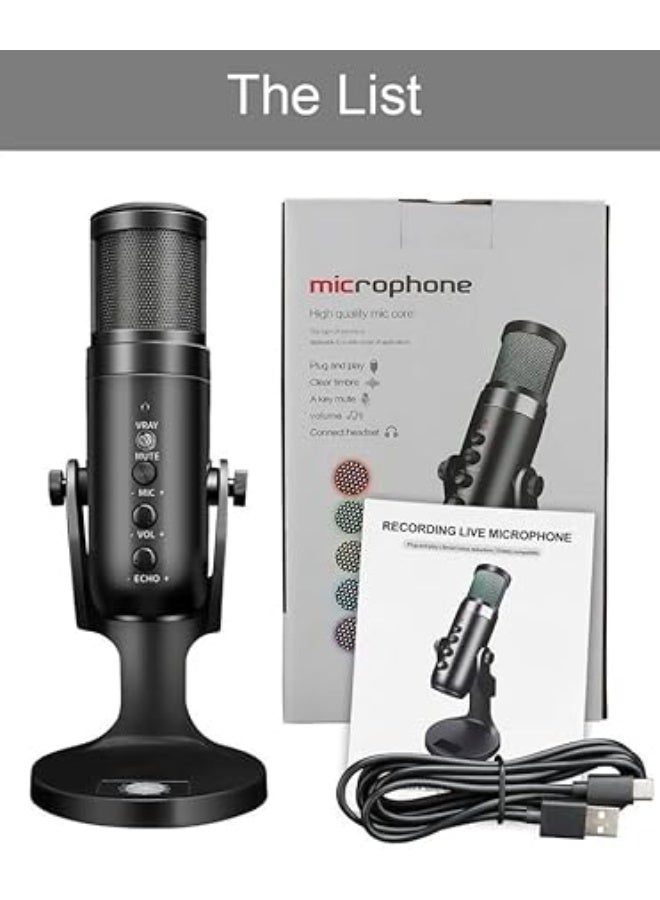 Jmary Wired USB RGB Microphone for Recording from Jmary MC-PW9 - Image 2
