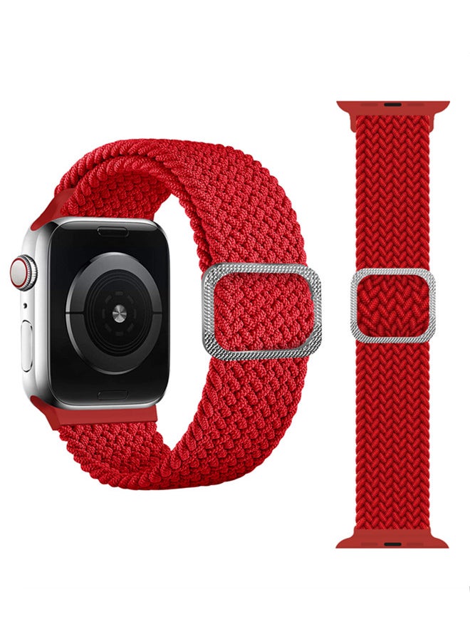 ISank - Nylon Solo Loop Strap Compatible with Apple Watch 41/40/38mm SE /Series 7/6/5/4/3/2/1 Colorful - Image 1