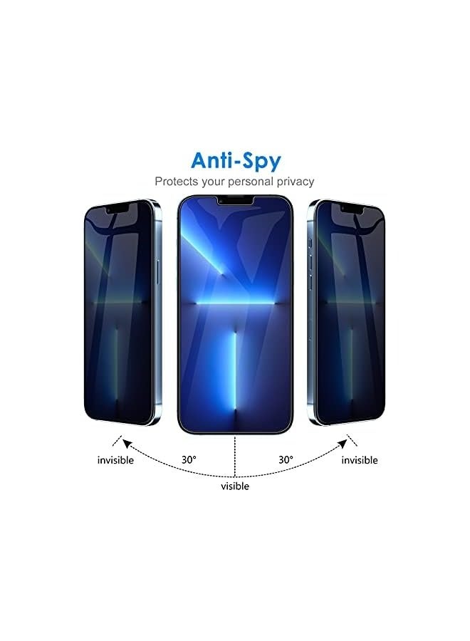 Jetech Privacy Screen Protector for iPhone 13 Pro Max 6.7-Inch, Anti Spy Tempered Glass Film, 2-Pack - Image 4