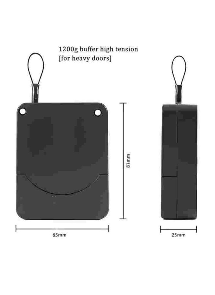 Generic Hole-Free Door Closer Multifunctional Door Closer with Automatic Detection Automatically Closes All Doors For Home   Or Office (1200g)  - Image 2