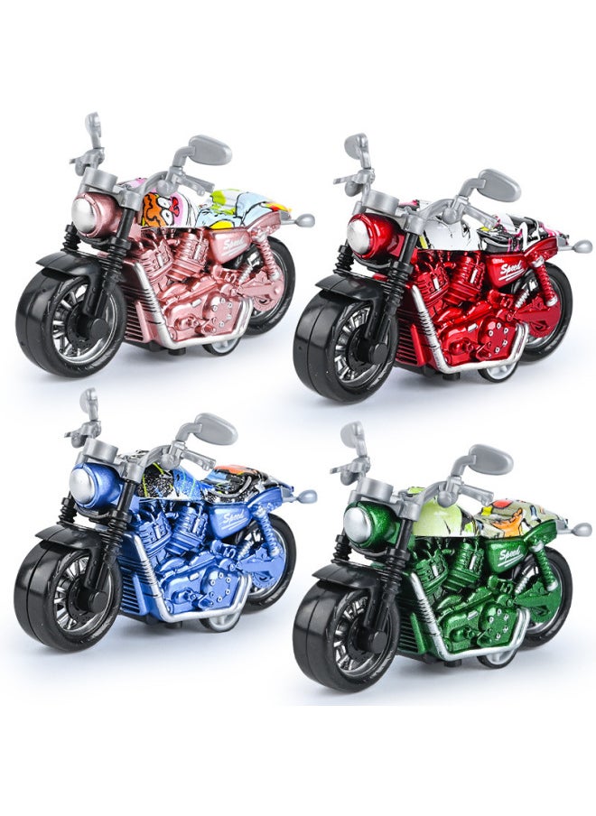 Alloy Pullback Motorcycle Model Ornaments Mini Simulation Racing Toy Keychain Pendant Grasp-Color:1:32 Alloy Pull-back Ducati (red, No Packaging, Single Color Minimum Batch Of 300)