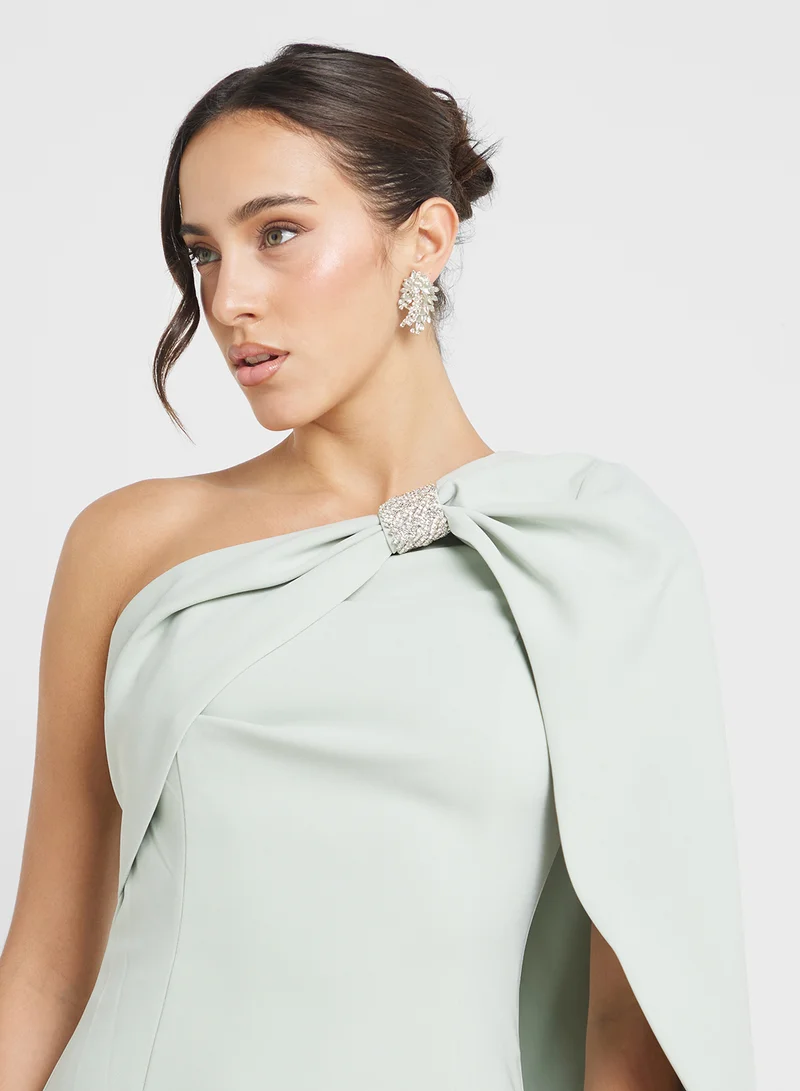 لافيش اليس One-Shoulder Sheath Dress