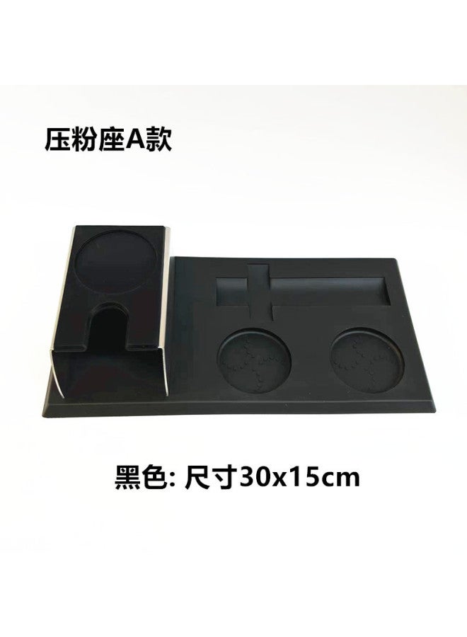 Silicone Coffee Pad Black Bar Corner Pad Powder Press Multi-function Powder Press Pad Seat Cloth Powder Suit