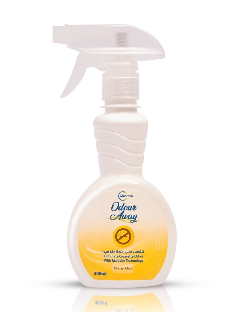 Maderra Odor Away Air Freshener to Eliminate Smoking Odor with Malodor Technology, 300ml - Image 2