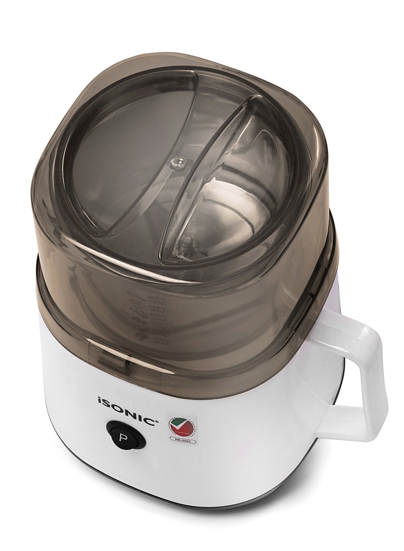 iSONIC مطحنة توابل القهوة 600 مل محرك ثقيل 300-400 واط، مظهر فريد IG 789 - Image 3