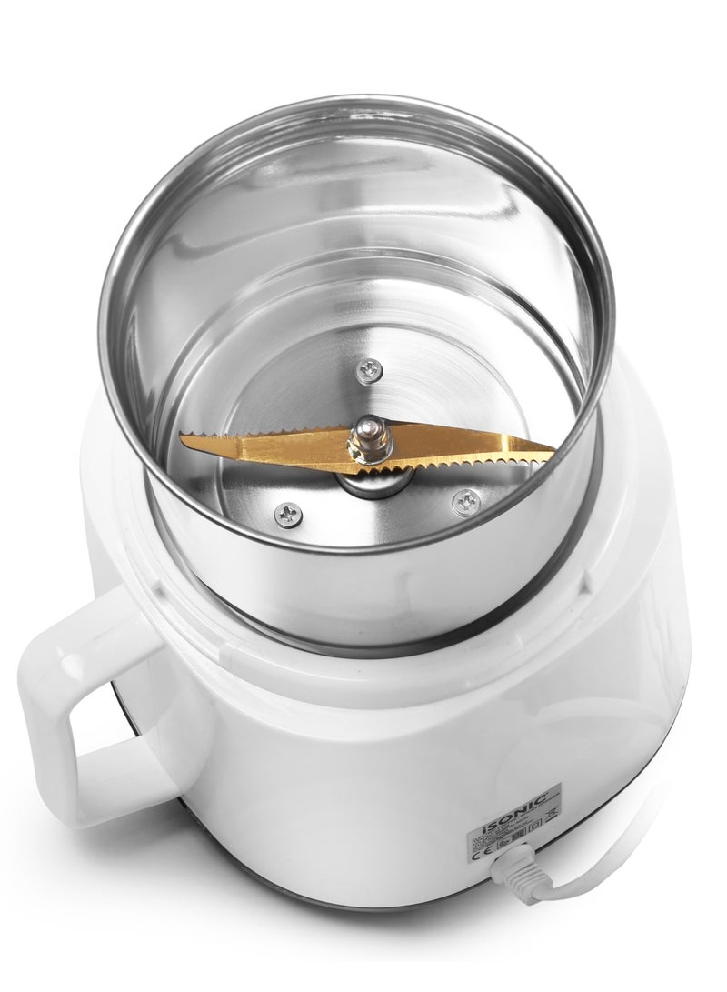 iSONIC مطحنة توابل القهوة 600 مل محرك ثقيل 300-400 واط، مظهر فريد IG 789 - Image 2