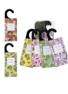 SYOSI 6 Scents of Floral Hanging Sachet Closet Deodorizer 1 Pack 12 Pcs Scent Sachet Drawer Freshener Closet Air Freshener Scented Deodorizer Freshener for Home Car Long Lasting Scented Sachets Smell Goods  - Image 1