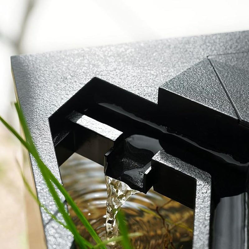 Mini Desktop Aquarium Turtle Fish Tank With Filter Air Pump Hydroponic Planter Blue - Image 5