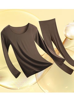 Generic Women seamless light stretchy underwear ultra-thin not thick set long sleeve top and tights  - Image 1