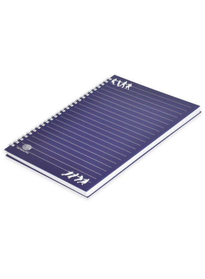 FIS Spiral Hard Cover Notebook, Size 9"x7" Inches, Single Line Ruling, 100 Sheets Pack 5 Pieces - FSNBS971905 - Image 1