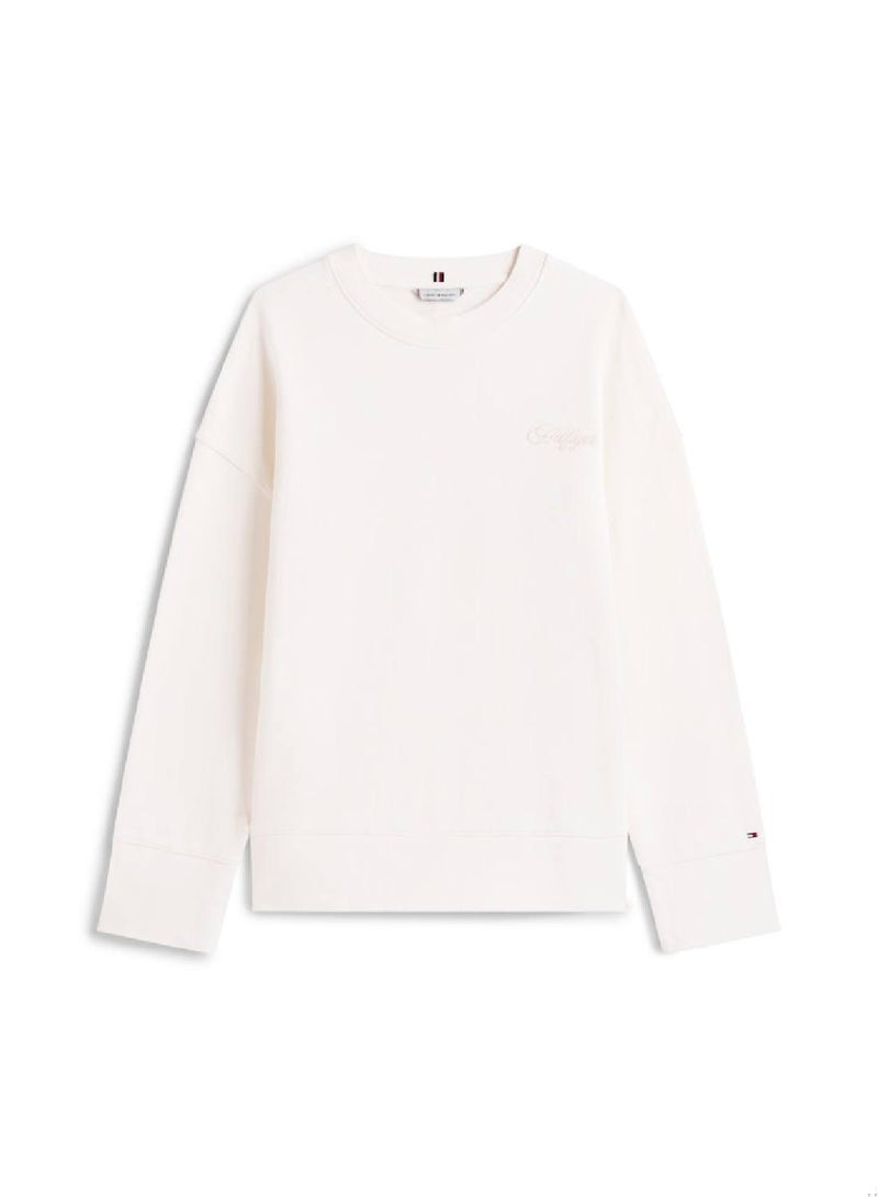 تومي هيلفيغر سويتشيرت مطرز بشعار بقصّة مريحة - Image 4