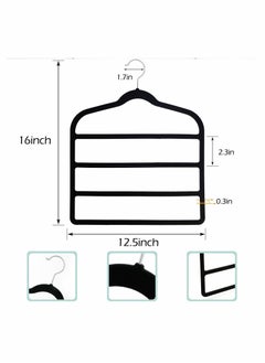 5 Pack Pants Hangers Non Slip Space Saving Multi-Layer Swing Arm Velvet Pant Hanger 4Tier Saver for Jeans Scarf Trouser Tie Towel Silk Clothes - pzsku/Z614F866BD4A0866504E6Z/45/_/1666423046/8268c230-1c54-4134-93ce-657103efc208