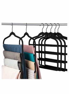 5 Pack Pants Hangers Non Slip Space Saving Multi-Layer Swing Arm Velvet Pant Hanger 4Tier Saver for Jeans Scarf Trouser Tie Towel Silk Clothes - pzsku/Z614F866BD4A0866504E6Z/45/_/1666423047/1532c0a4-857e-4385-9620-2147f1f81b13