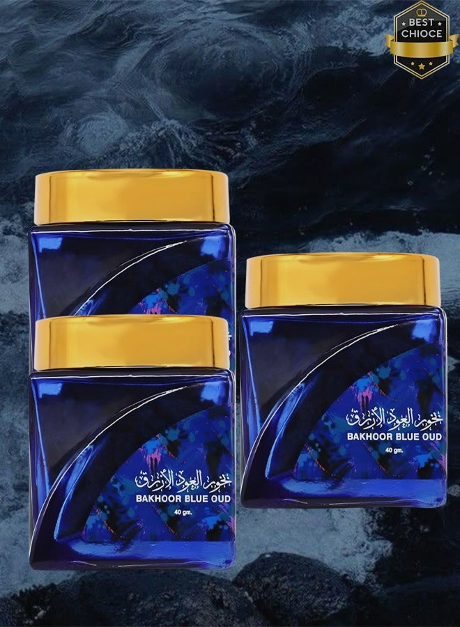 بخور 3 قطع بخور العود الأزرق 40 جرام - Image 1