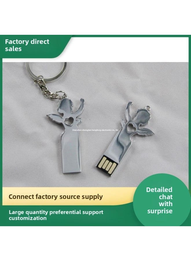 Metal U Disk Direct Supply Shaped Metal U Disk 4g Creative Gift USB Disk 8g Printing-Capacity:4GB  - Image 1