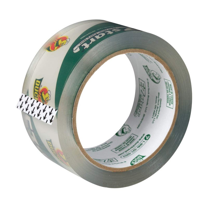 Duck EZ Start Packing Tape, 1.88 Inches x 54.6 Yards, Clear, 8 Pack (282404) - Image 3